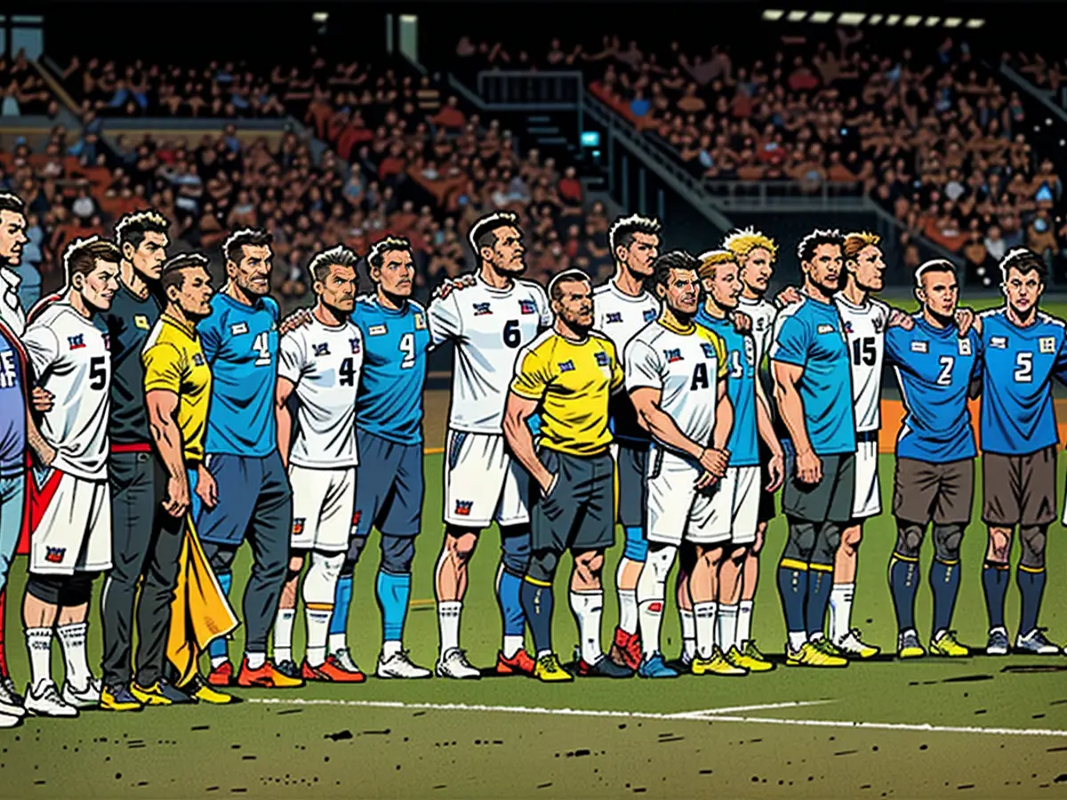 The German and Ukrainian teams drew 0-0 in a pre-European Championship test match last week.