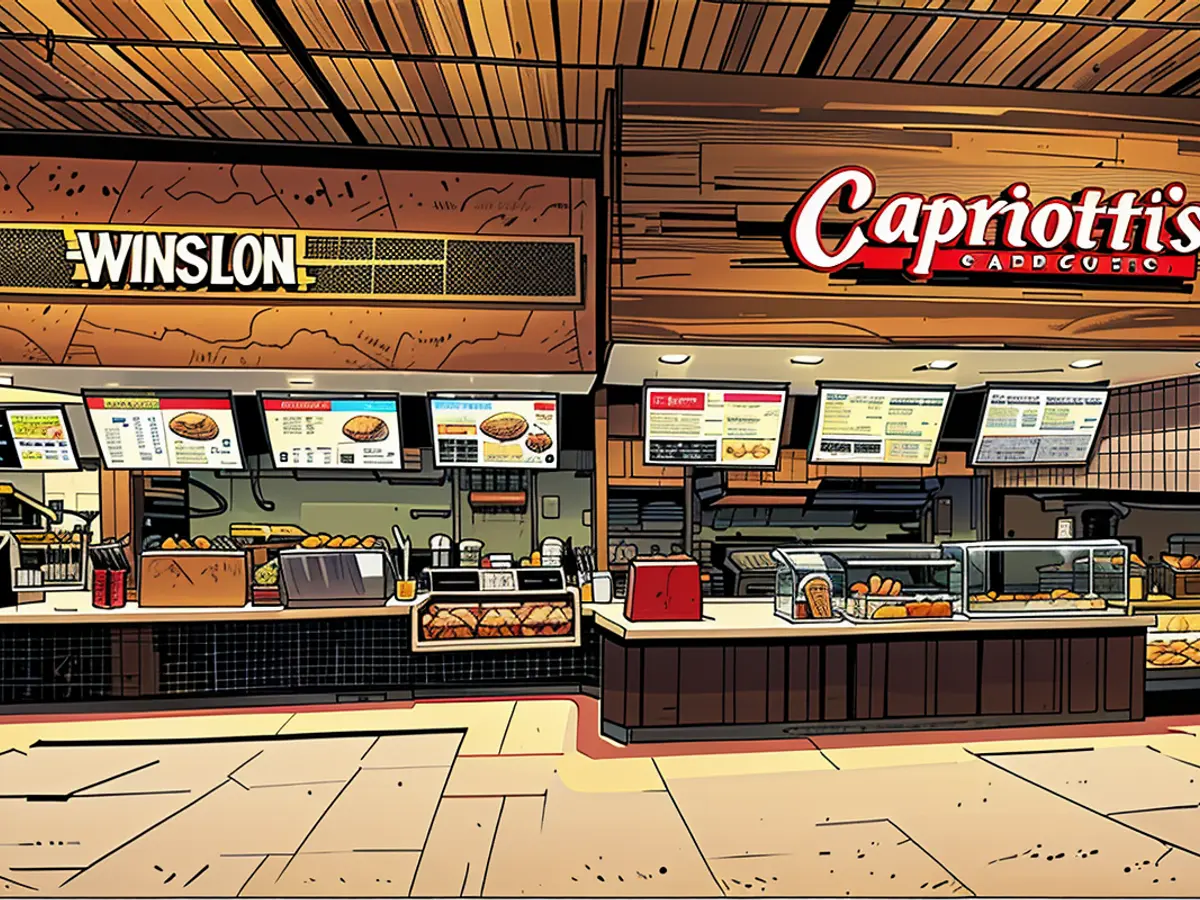 A combinação Capriotti's e Wing Stop está agora aberta em Nova Iorque-Nova Iorque.