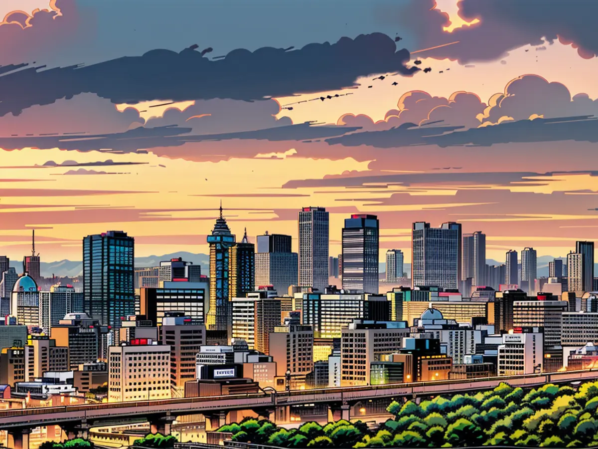 Ci-dessus, la ligne d'horizon d'Osaka, au Japon, vue au crépuscule. MGM Resorts se prépare à...