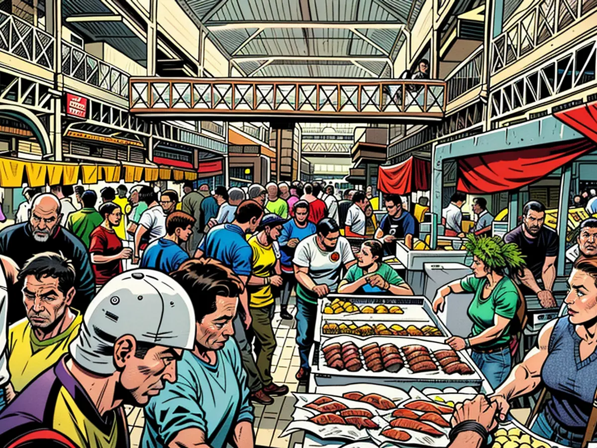The Papeete Sunday Market offers local farm products, fish and meat, handicrafts and souvenirs.