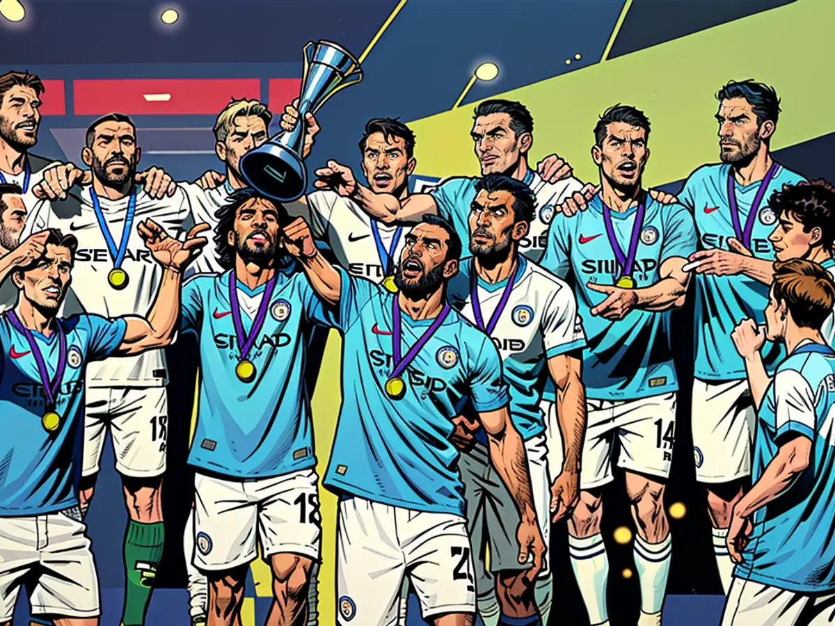 Manchester City lift the Club World Cup trophy in 2023 - the competition is set to expand from seven teams to 32 in 2025.