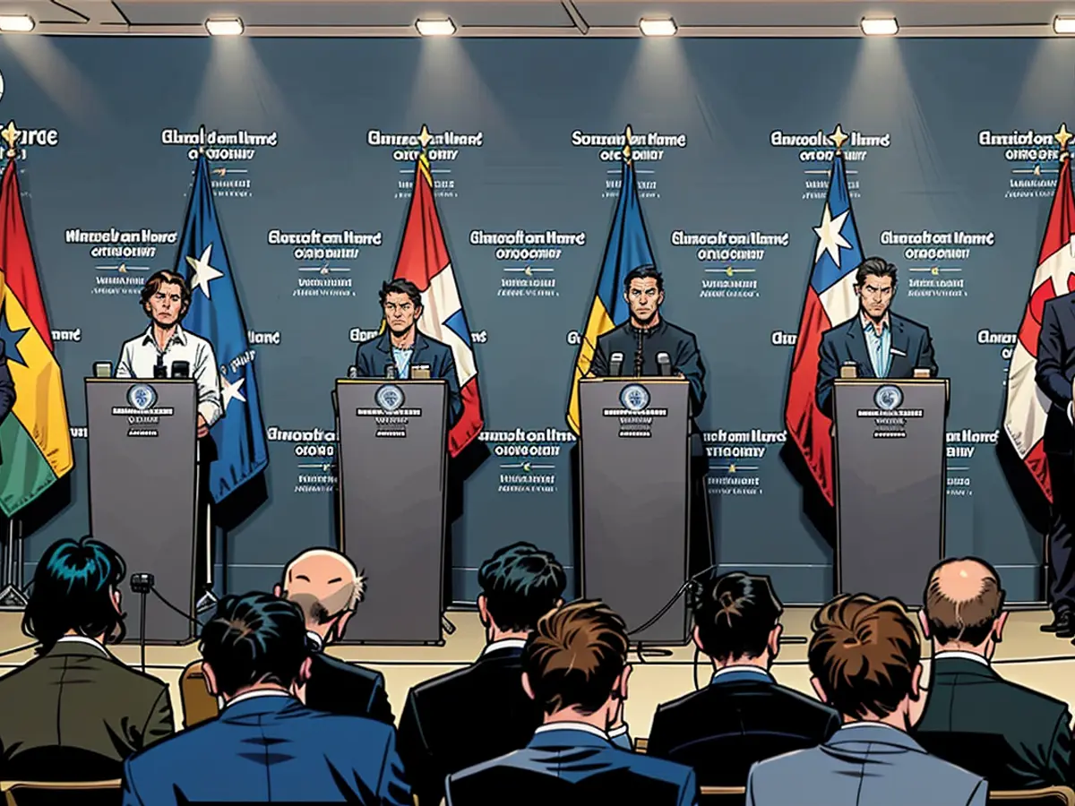 The summit ends with the press conference.