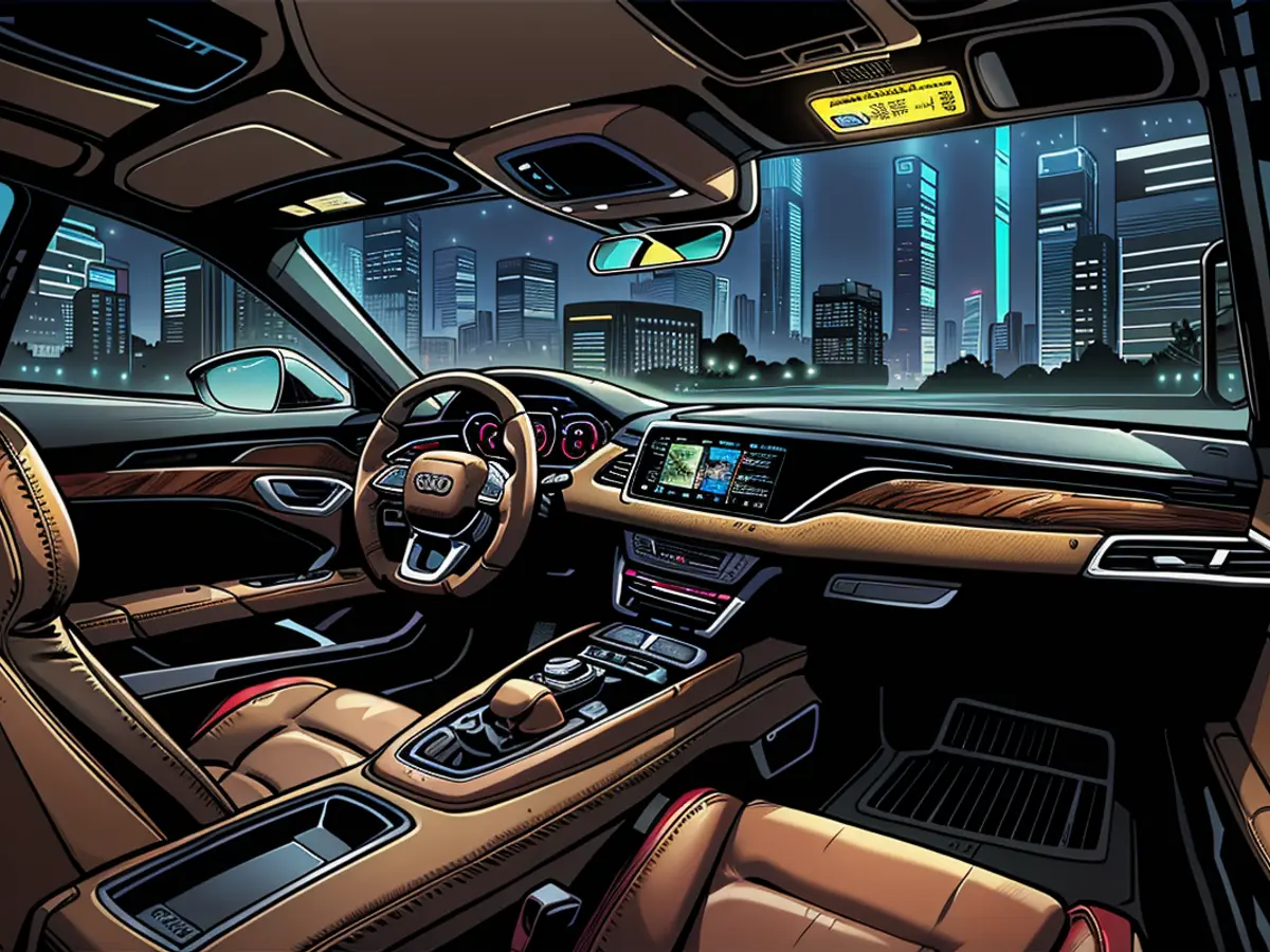 The interior of the Audi E-Tron GT has also been redesigned.