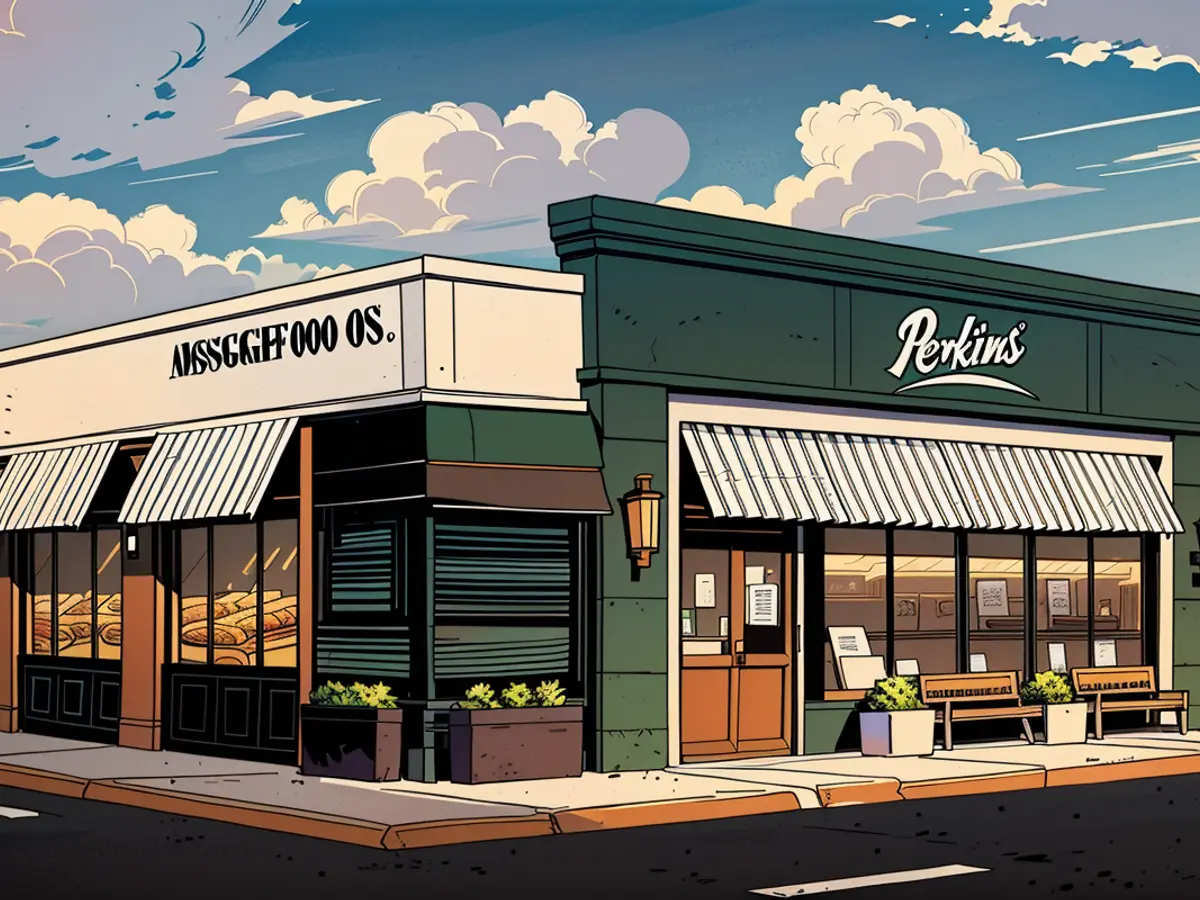 A rendering of a new Perkins American Food Co., which will debut later this year.
