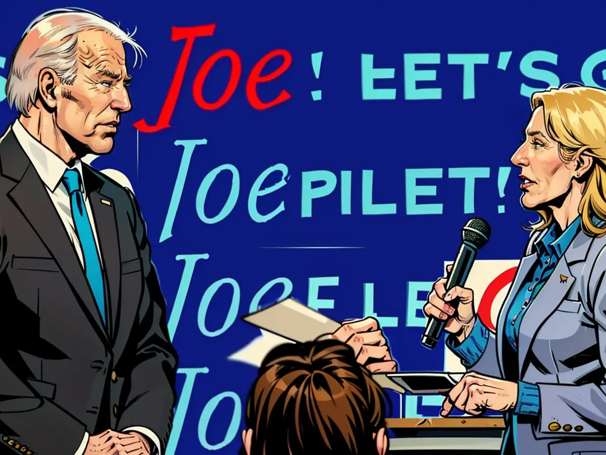 Hören Sie, was Joe und Jill Biden über seinen Auftritt bei der Debatte sagten. Joe Biden und Jill Biden lobten beide Bidens Auftritt bei der CNN-Präsidentschaftsdebatte gegen den ehemaligen Präsidenten Donald Trump. Einige Demokraten kritisierten Bidens Auftritt und stellen in Frage, ob er im Rennen bleiben sollte.