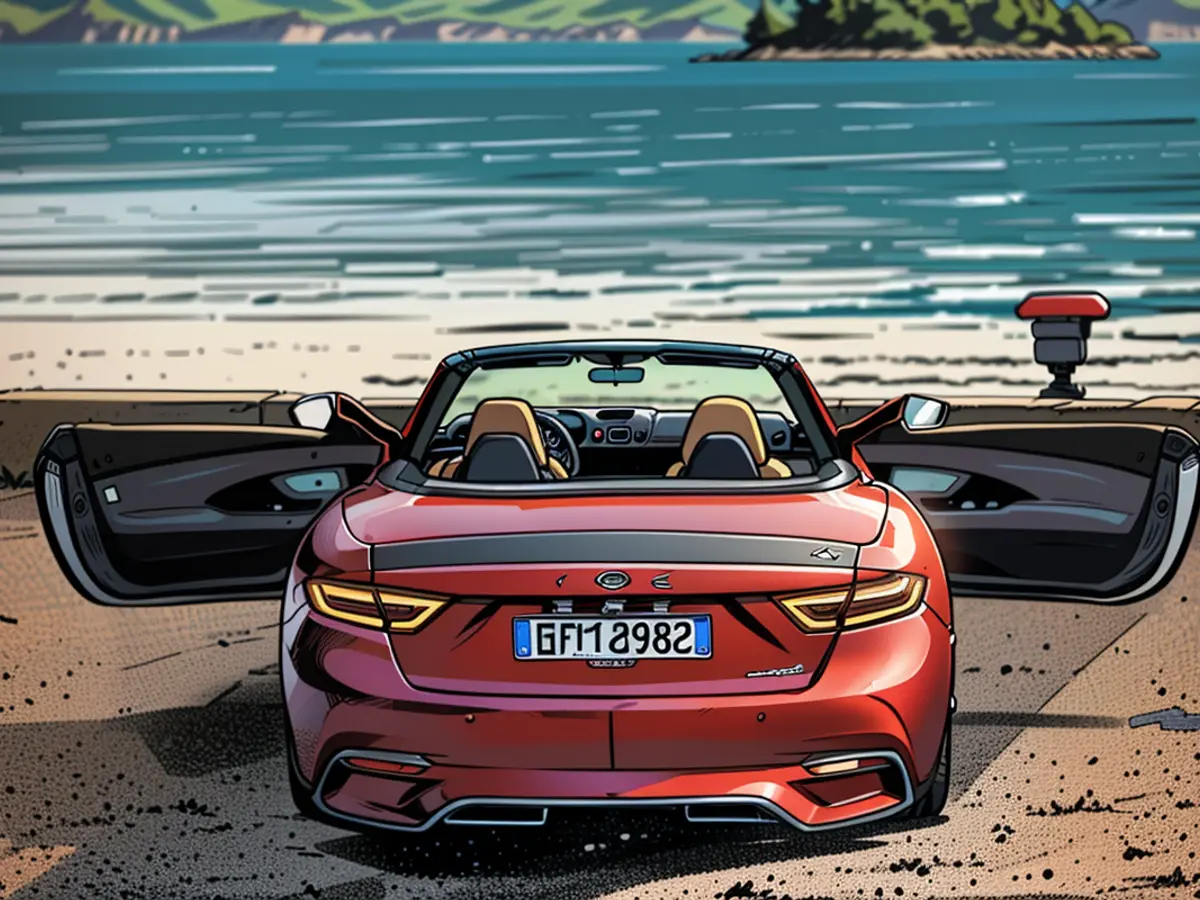 The charging connection of the fine convertible is located at the rear left. However, there are some indications that customers will tend to opt for the combustion version.