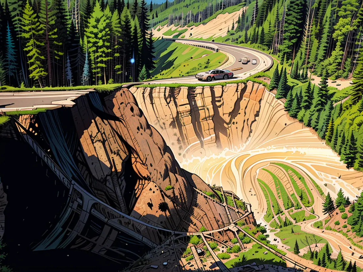 Stunning drone footage shows extent of Teton Pass landslide. Drone video footage released by the Wyoming Department of Transportation shows a large chunk of State Highway 22 wiped out in a landslide near Grand Teton National Park.