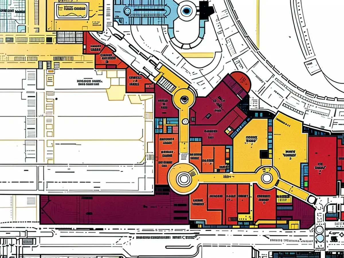 Project Mojave’s second floor, with Las Vegas Boulevard to the right.