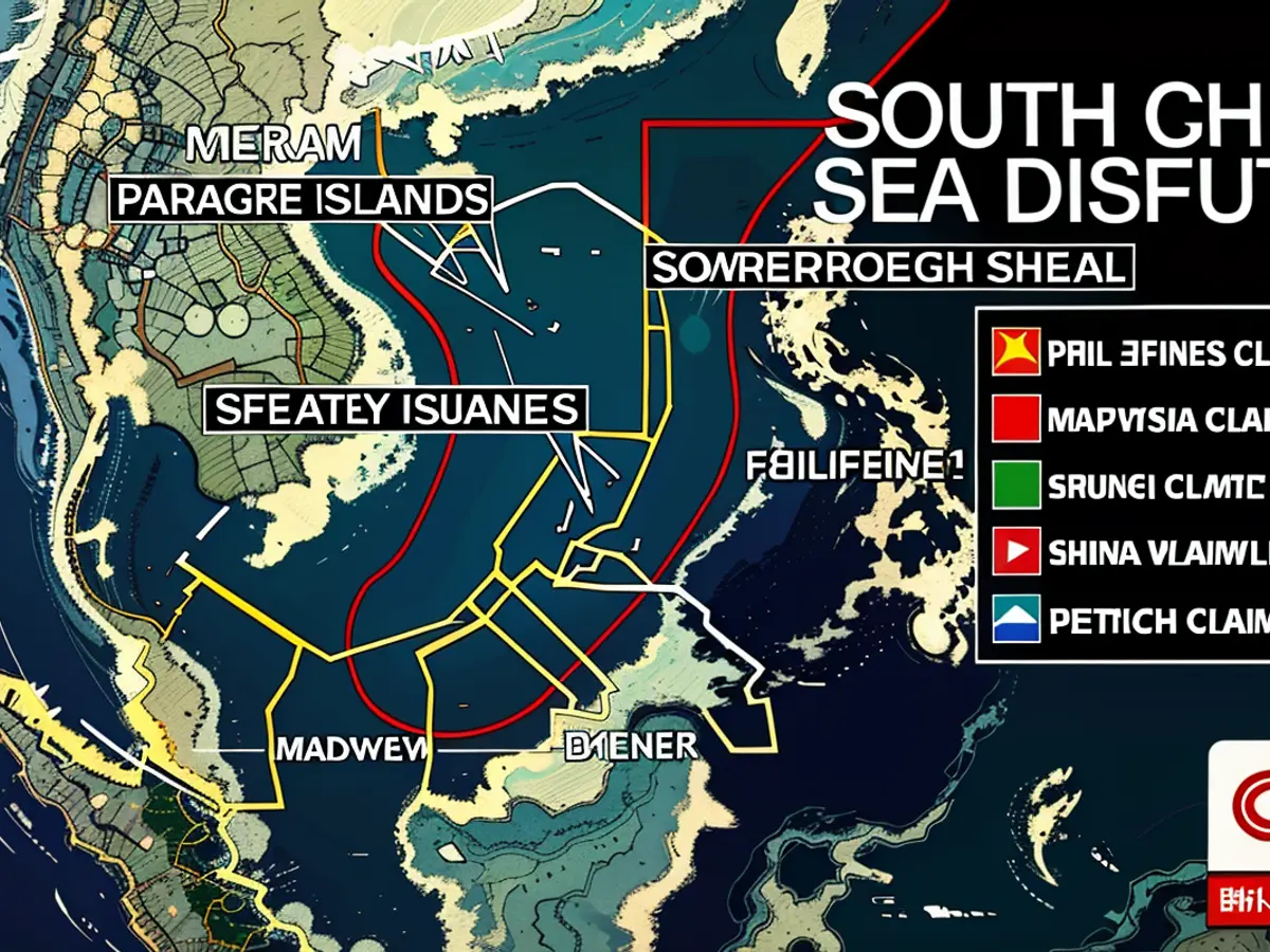 Philippine Coast Guard removes Chinese floating barrier in South China Sea. The Philippine Coast Guard on Monday removed a floating barrier installed by China in a disputed area of the South China Sea. CNN's Steven Jiang reports from Beijing.