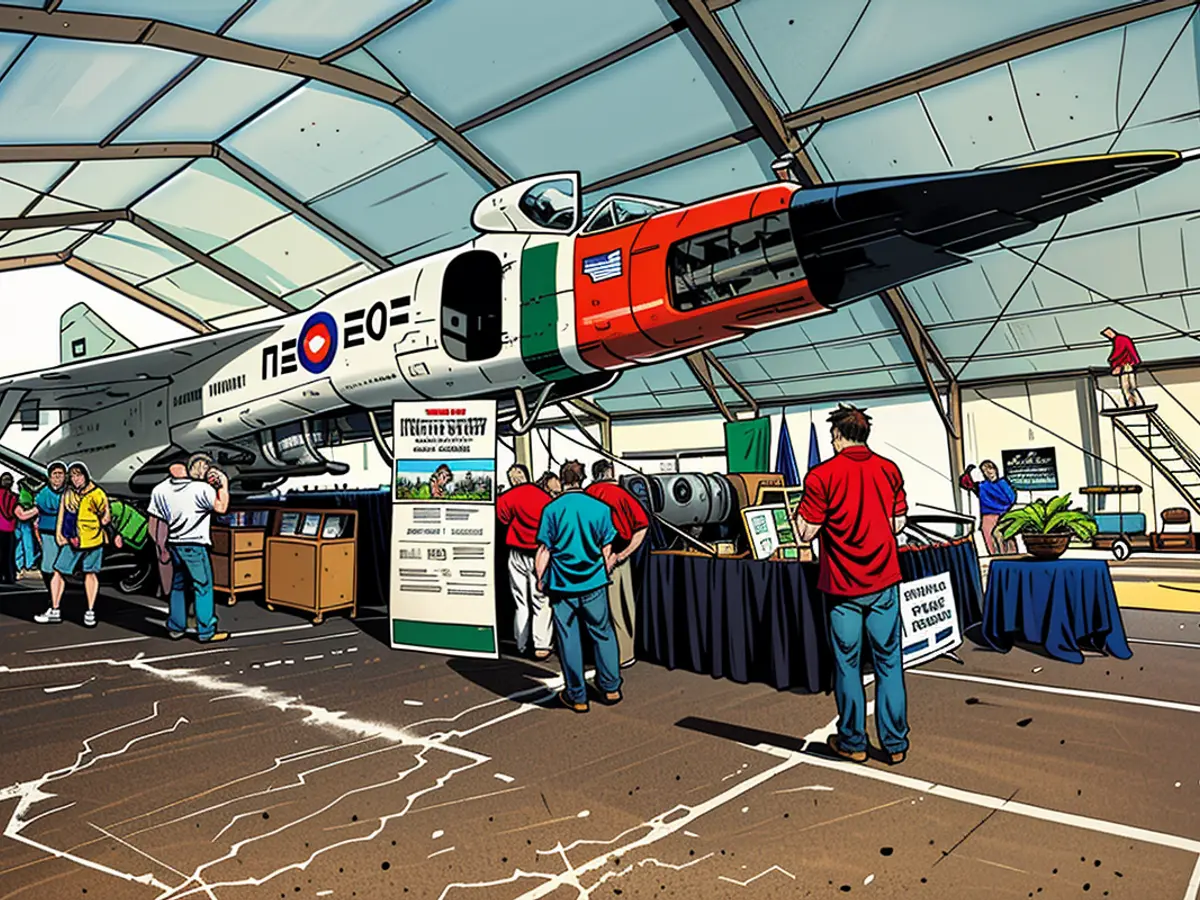 A replica of the ill-fated Avro Arrow, seen here on display in 2013, was built by volunteers from the Canadian Air and Space Museum.