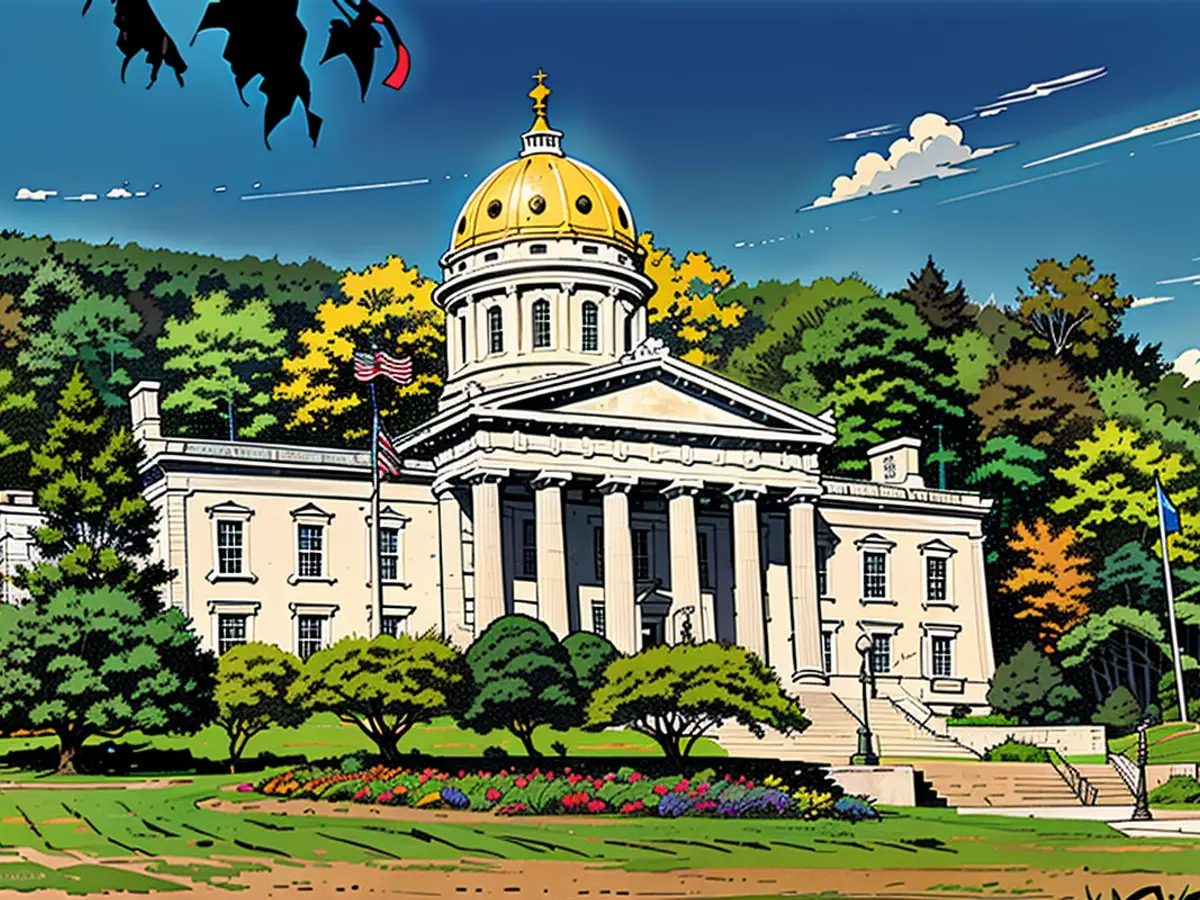 Le siège de l'État du Vermont, illustré ci-dessus. L'État a lancé des paris sportifs en ligne en...