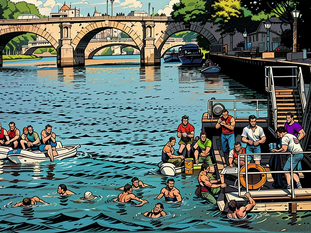 Sono state continued concerned drinking acqua del Seine potesse rappresentare un rischio per la salute degli atleti.