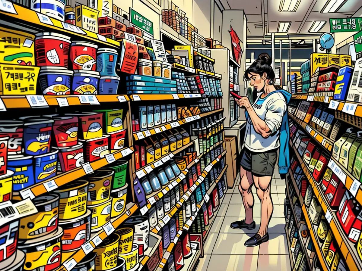  Una mujer compra dentro de una sucsecondary 7-Eleven en Seúl, Corea del Sur, en mayo de 2017.