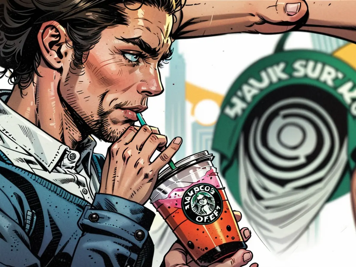 Beim Starbucks überhalb der Hälfte der Umsätze entfallen auf kältegetränke.