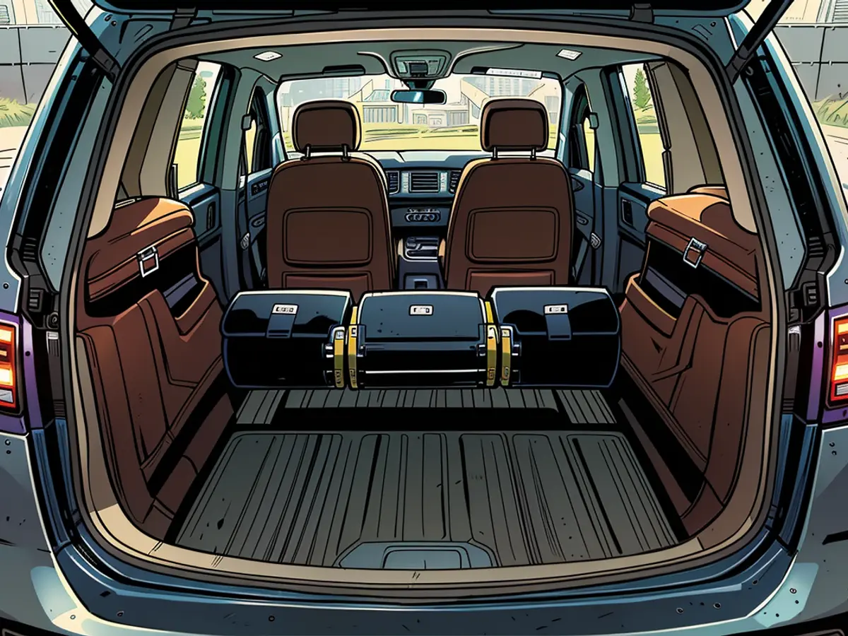 Nel vano bagagli di seduto a cinque posti, l'quantità varia da 955 a 2430 litri, in meno nel setteposti.