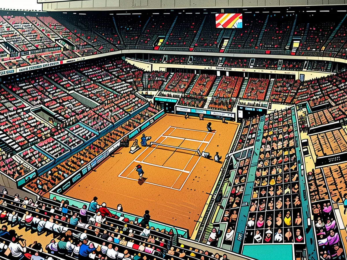 Philippe-Chatrier-Gericht ist eine der weltweit bekanntesten Tennis-Hallen.