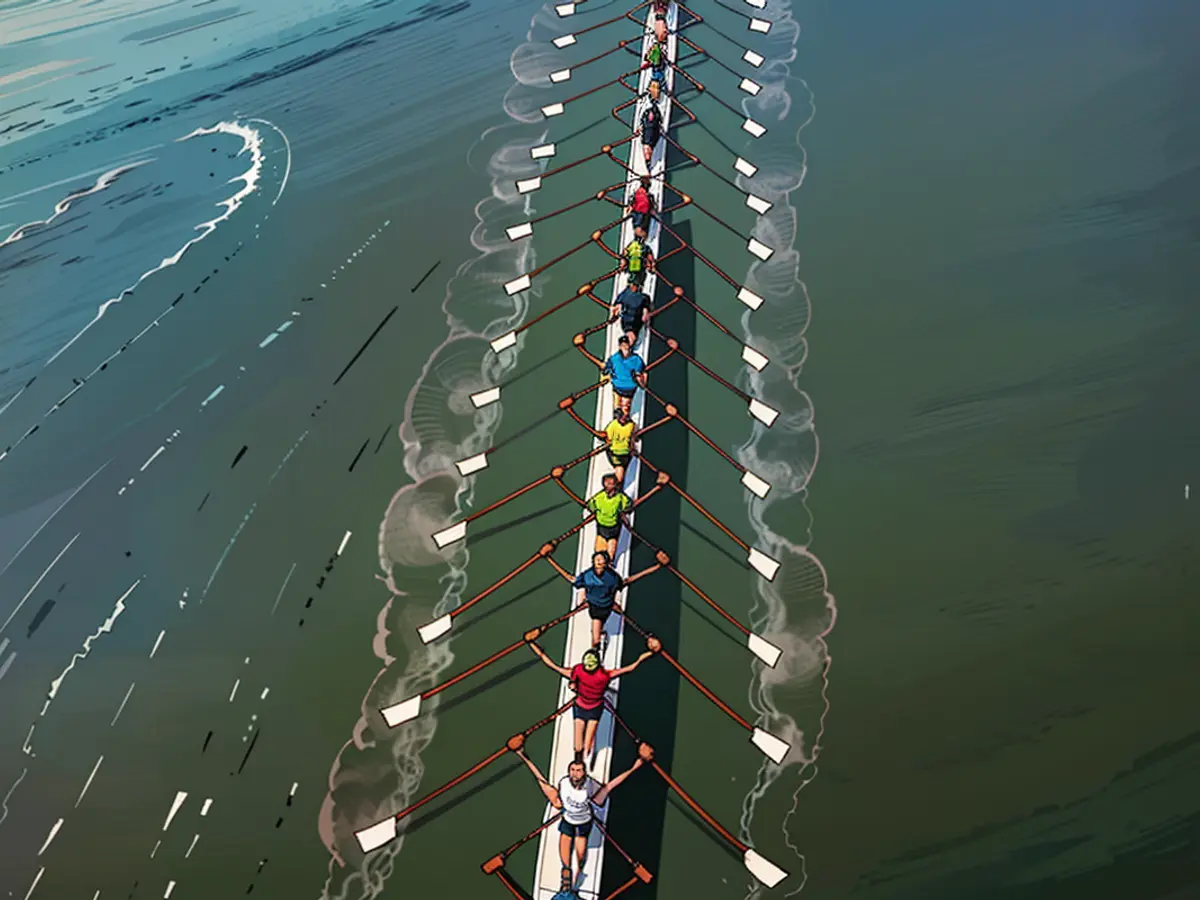 Questo motopeschiera da remo di 131 piedi è il più lungo al mondo. Staempfli Racing Boats ha costruito un'imbarcazione da remo unica che ha preso parte alla staffetta della Fiammina ahead of the 2024 Olympic Games a Parigi.