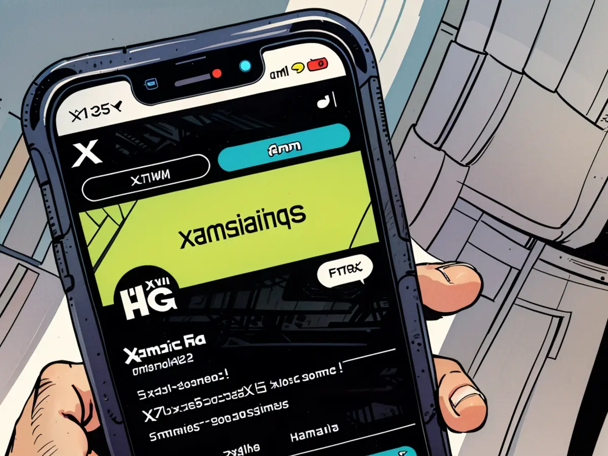 Compte de campagne du Vice-Présidente Kamala Harris est visible sur X le 22 juillet.