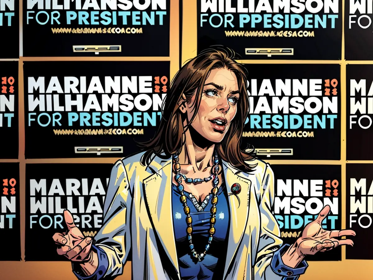 Marianne Williamson's chance of becoming US-President hasn't been given up yet.