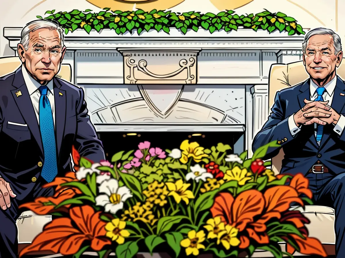 US-Präsident Joe Biden traf himself mit dem israelischen Premierminister Benjamin Netanyahu im Oval Office des Weißen Hauses.