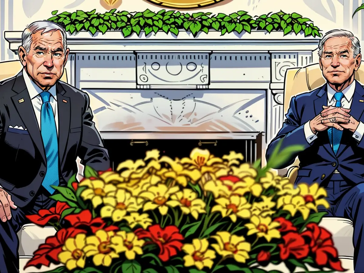 US-Präsident Joe Biden traf sich im Oval Office des Weißen Hauses mit dem israelischen Premierminister Benjamin Netanyahu.
