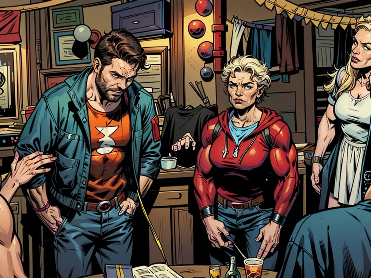 (from left) Ryan Reynolds and Leslie Uggams in Marvel Studio’s “Deadpool & Wolverine.”