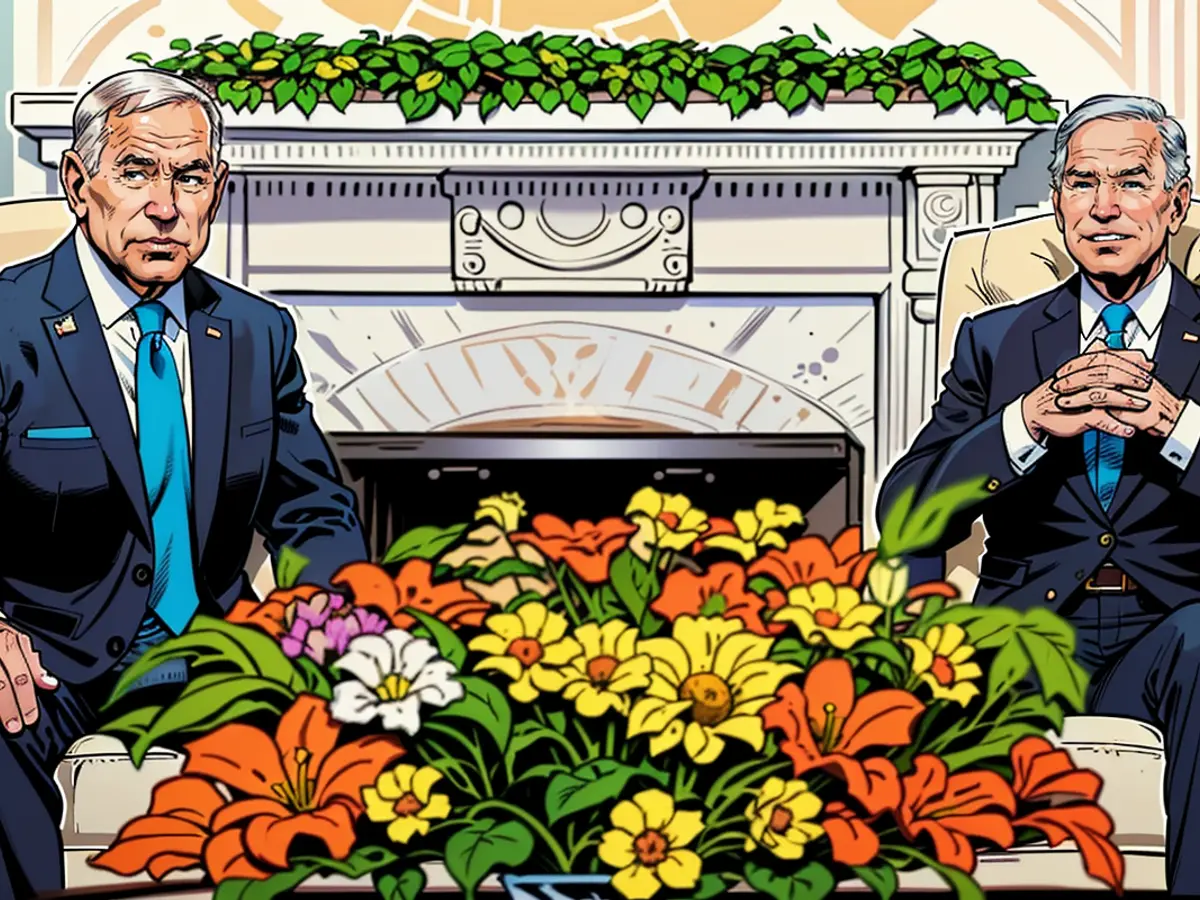 U.S.-President Joe Biden met with the Israeli Prime Minister Benjamin Netanyahu in the Oval Office of the White House.
