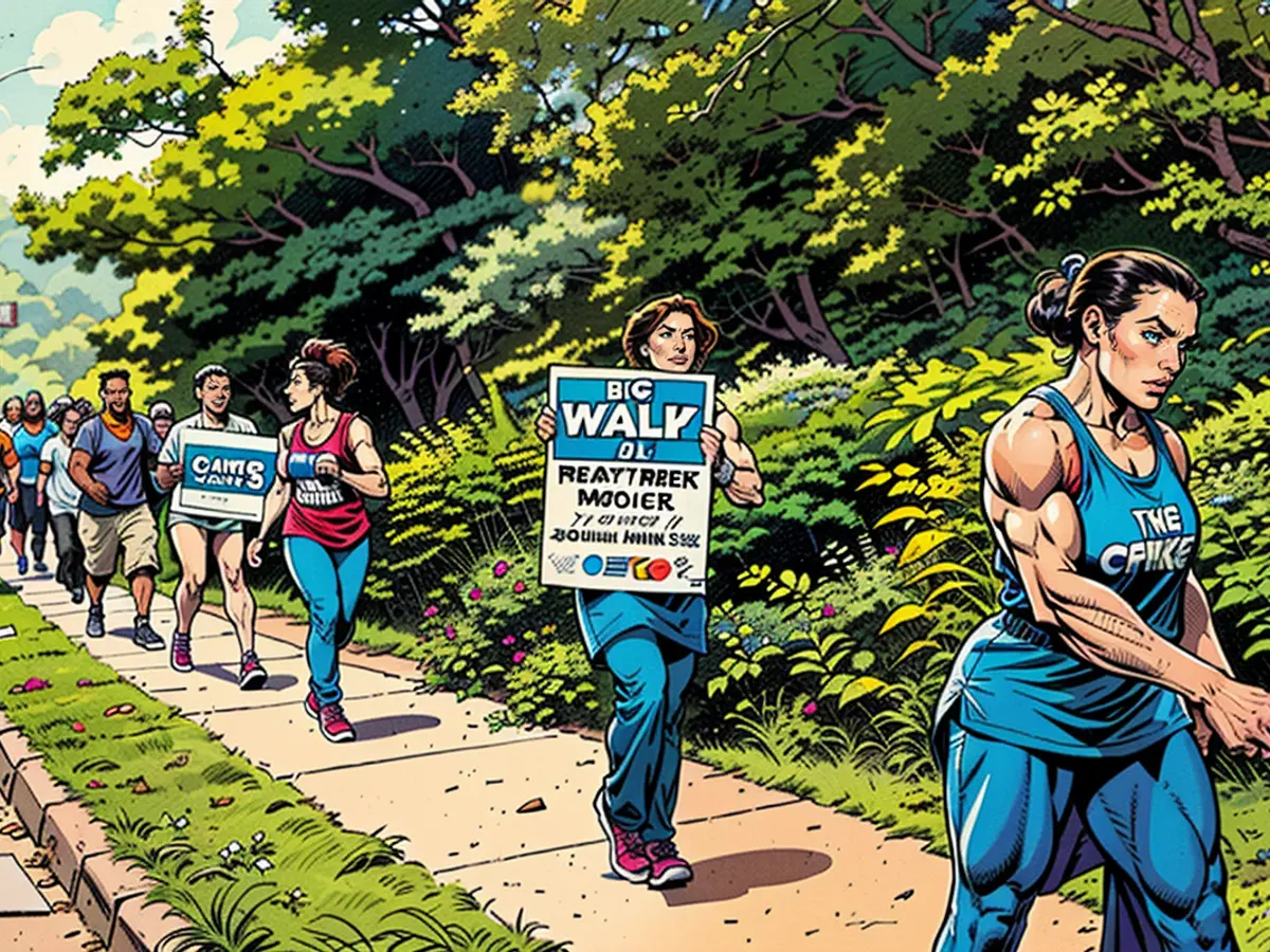 A GirlTrek walking team in Charlotte, North Carolina.