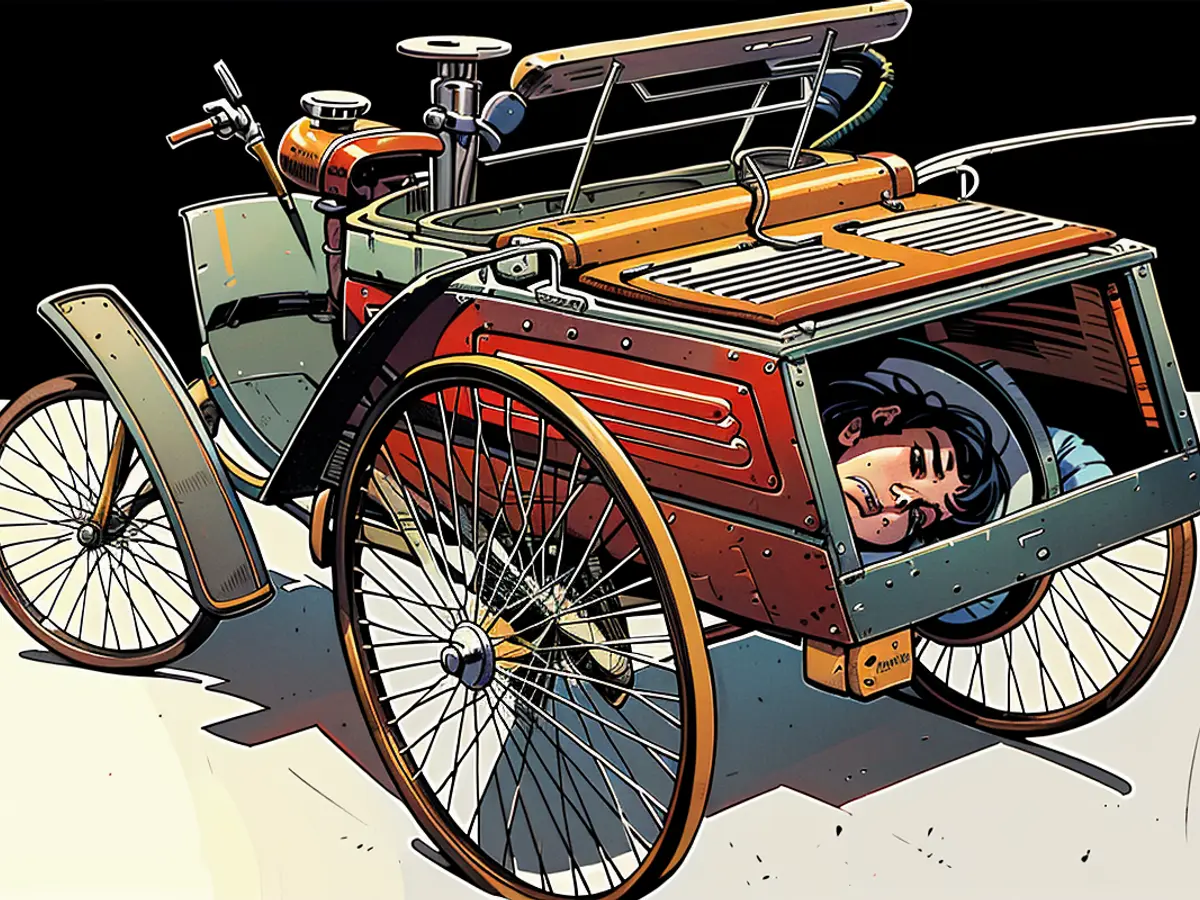 Made the small car popular: The Benz Velo was convenient and maintenance-friendly.