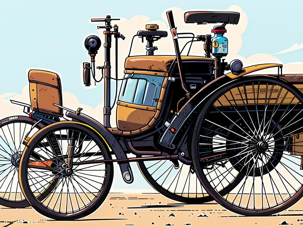 The Benz Velo - not a toy for the rich, but a road-worthy automobile.