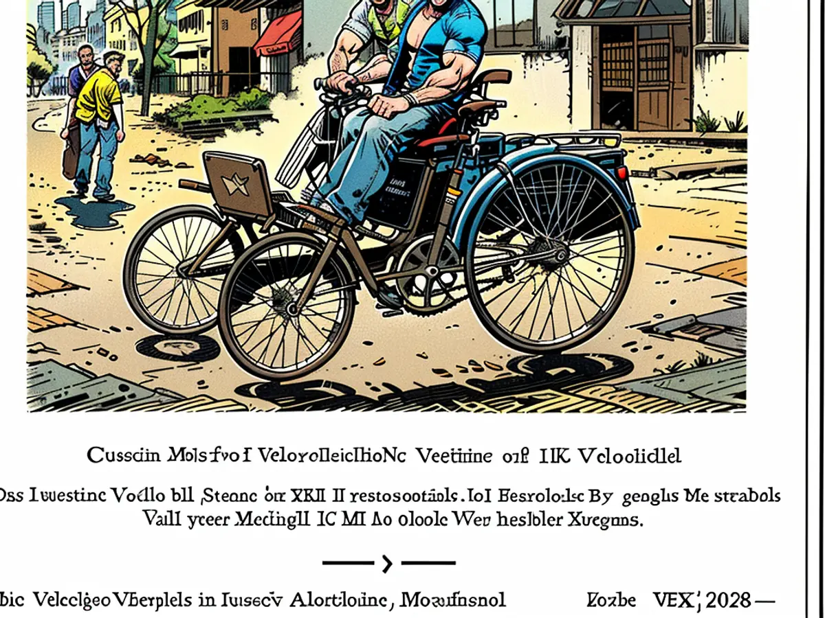 Advertising beginning: Ad for the Benz Motor Velociped by Benz & Cie. from the year 1894.