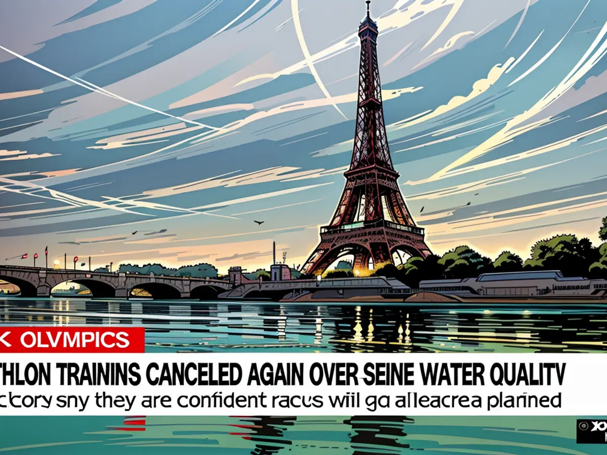 Al amenazan los niveles de bacterias en el Sena los eventos de triatlón en los Juegos Olímpicos de París, Melissa Bell informes sobre los planes contingentes que se encuentran en su sitio.