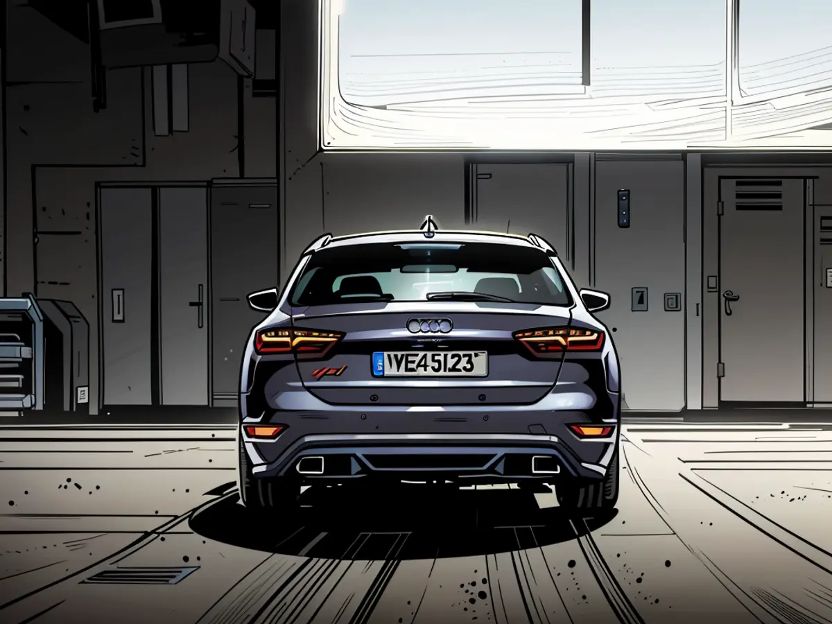 Die hochentwickelten Leuchtanzeigen am Heck sind bereits von Audi bekannt.
