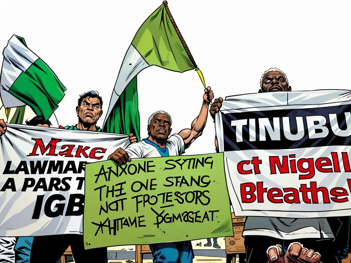 Пользователи выступают против расходов правительства президента Нигерии Болы Тинубуб 행정 Sängerin, несмотря на растущие долги страны и кризис стоимости проживания.
