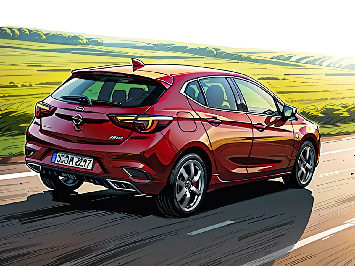 La génération K de l'Opel Astra est légèrement plus courte et plus légère que son prédécesseur.