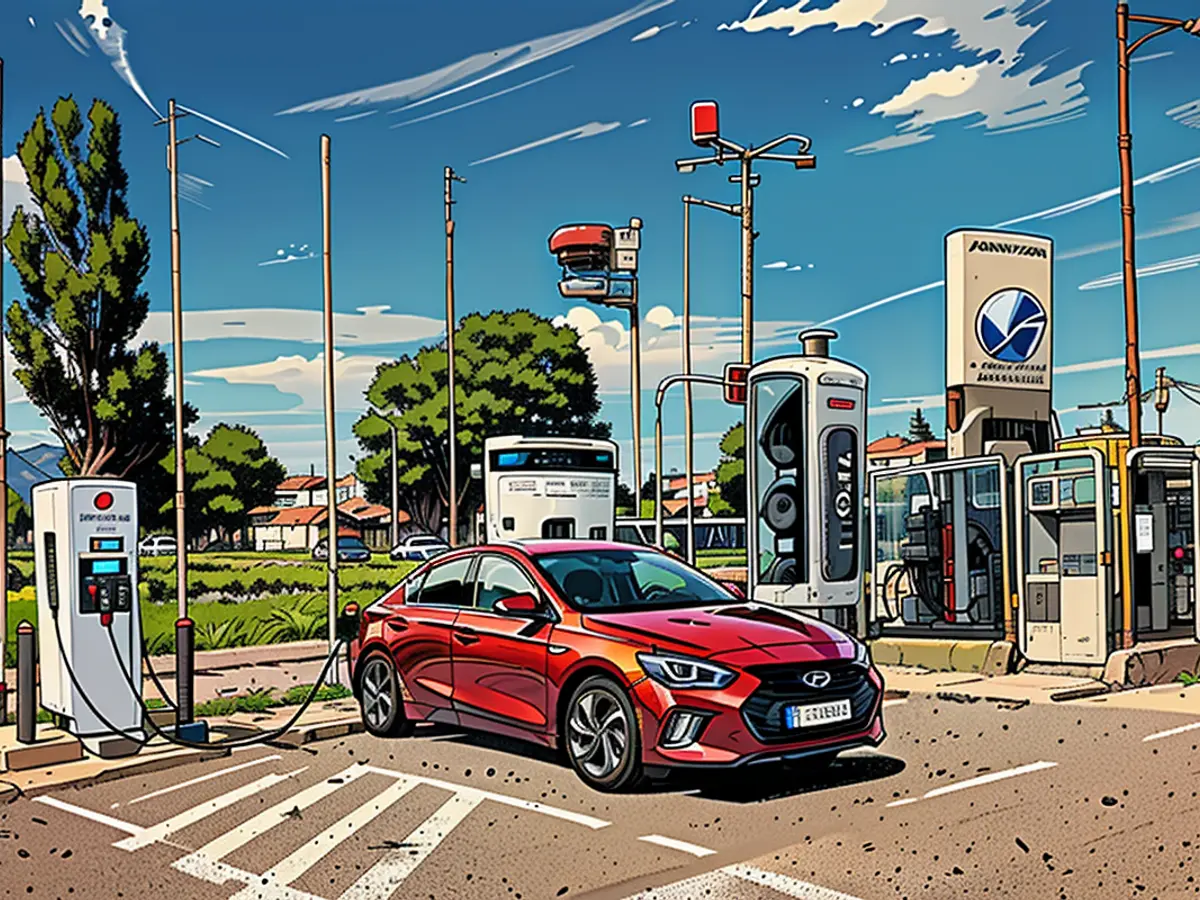 O Hyundai Ioniq 6 chegou na Grécia. A maioria das estações de carregamento não passa de 50 quilowatts.