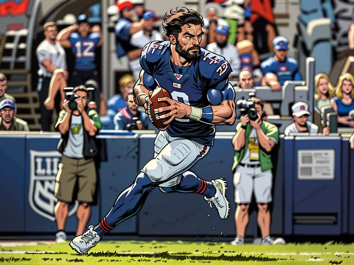 Williams looks for a pass against the Bills.