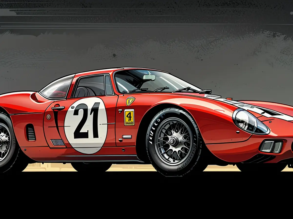 Cette Ferrari 250 LM de 1964 a remporté les 24 Heures du Mans en 1965.