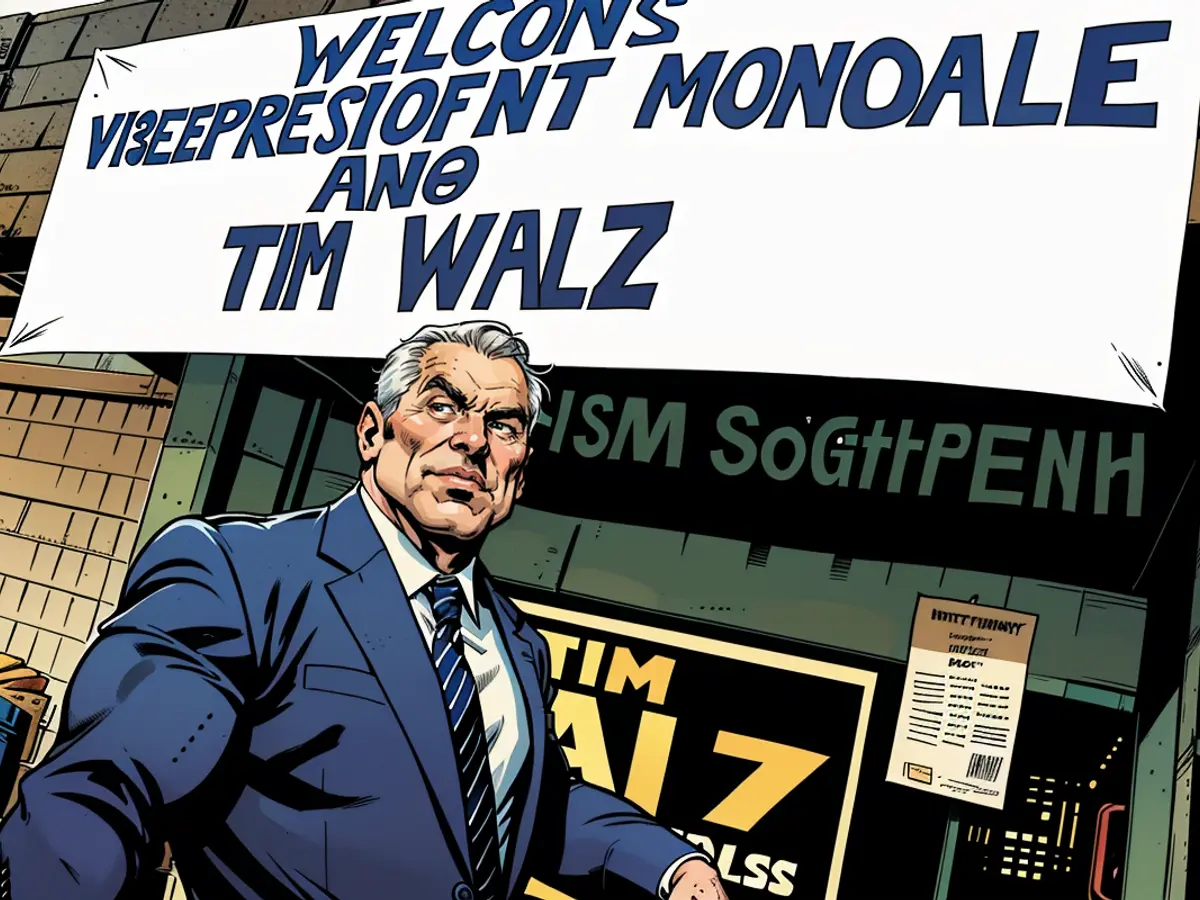 Tim Walz comparece a um evento de campanha apresentando o ex-vice-presidente Walter Mondale na segunda-feira, 23 de outubro de 2006 em Owatonna, Minn.