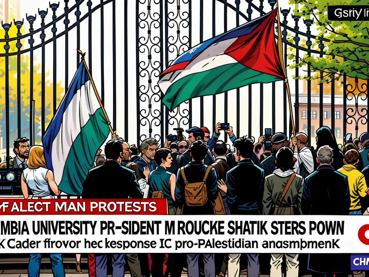 Columbia President Minouche Shafik steps down months after protests over Israel-Hamas war gripped campus. Columbia University President Minouche Shafik announced Wednesday that she is stepping down months after protests over the Israel-Hamas war gripped the school.