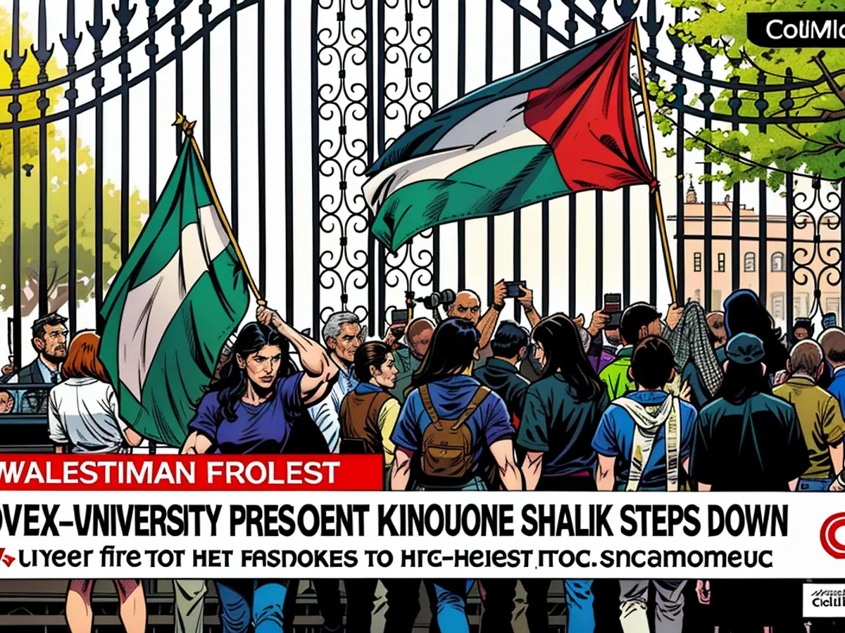 Columbia University President Minouche Shafik announced Wednesday that she is stepping down months after protests over the Israel-Hamas war gripped the school.