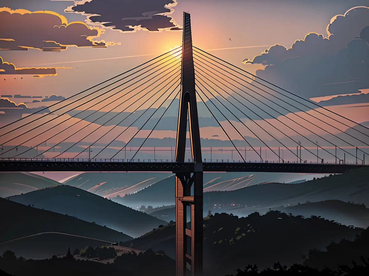 Die Brücke von Millau scheint bereit zu sein, den Belastungen der Zeit standzuhalten, während sie ihren ästhetischen Reiz beibehält.