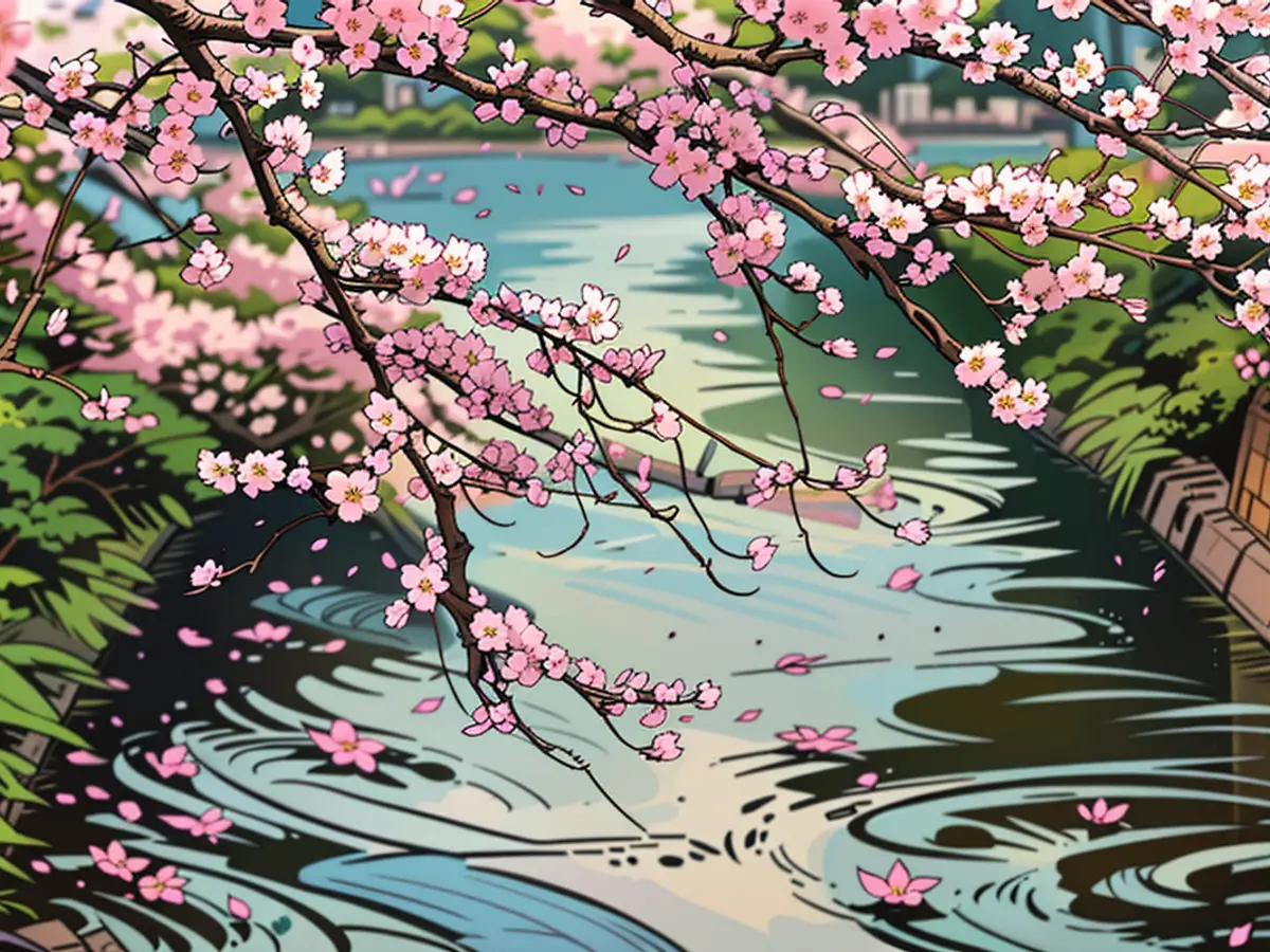 Witnessing the Peak of Enchantment: Cherry Blossoms in Full Bloom at Tokyo's Wonder World, Captured in Spc_00001811.png