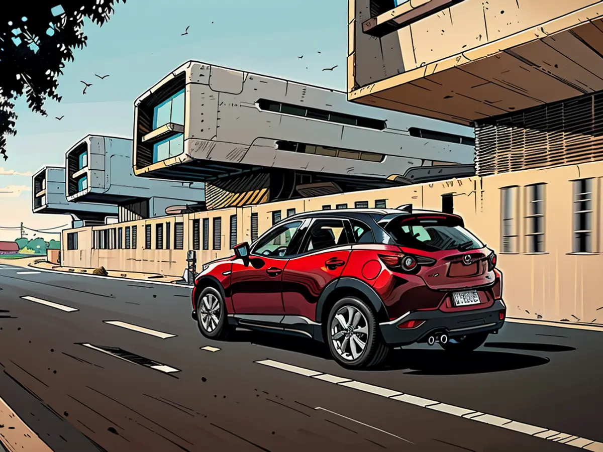 The Mazda CX-30's cargo area offers typical capacity.