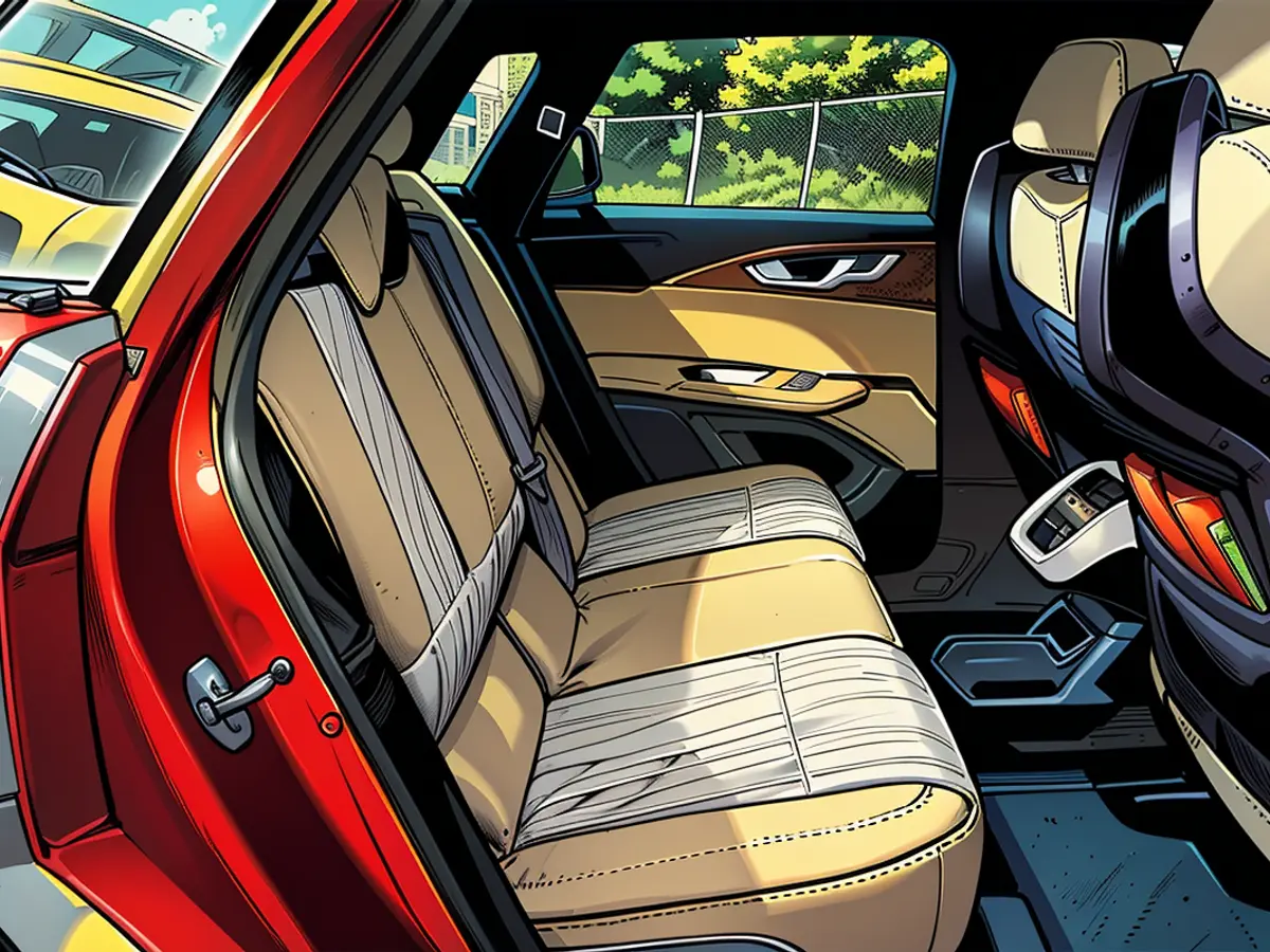 The Cadillac Lyriq delivers ample space. Commuters, whether up front or in the back, can revel in nearly business-class legroom.