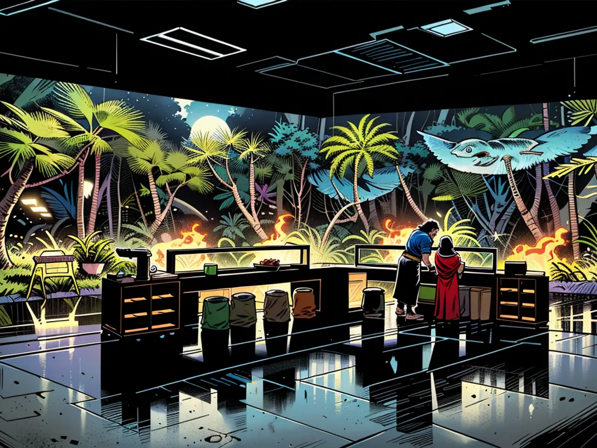 Lively Interactive Exhibit Animation: Witness Jungle Creatures Courtesy of The Live Sketchbook.