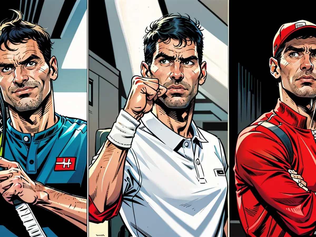 In the realm of men's tennis, Roger Federer, Novak Djokovic, and Rafael Nadal reigned supreme.