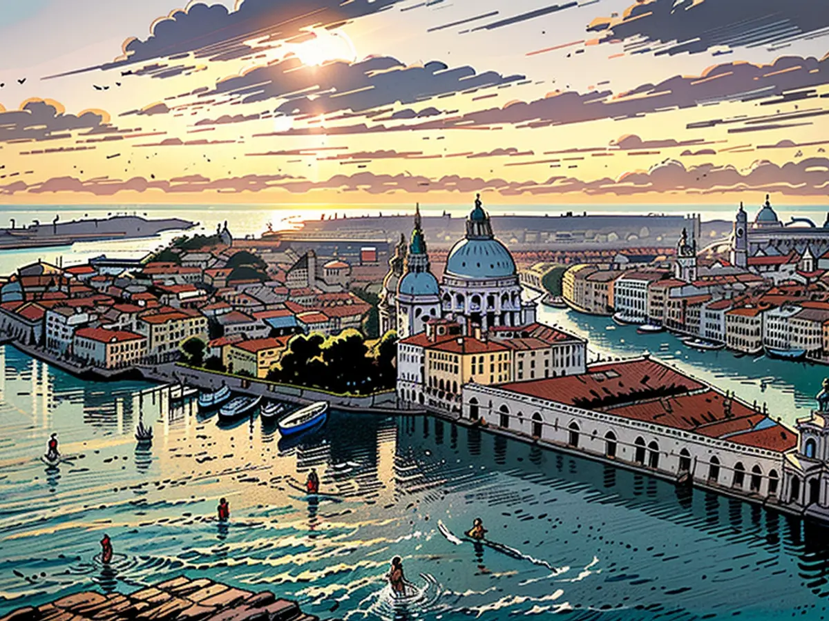 Surviving Amidst the Waters, Confronting the Waters: Venice, Esteemed City on the Adriatic Sea.