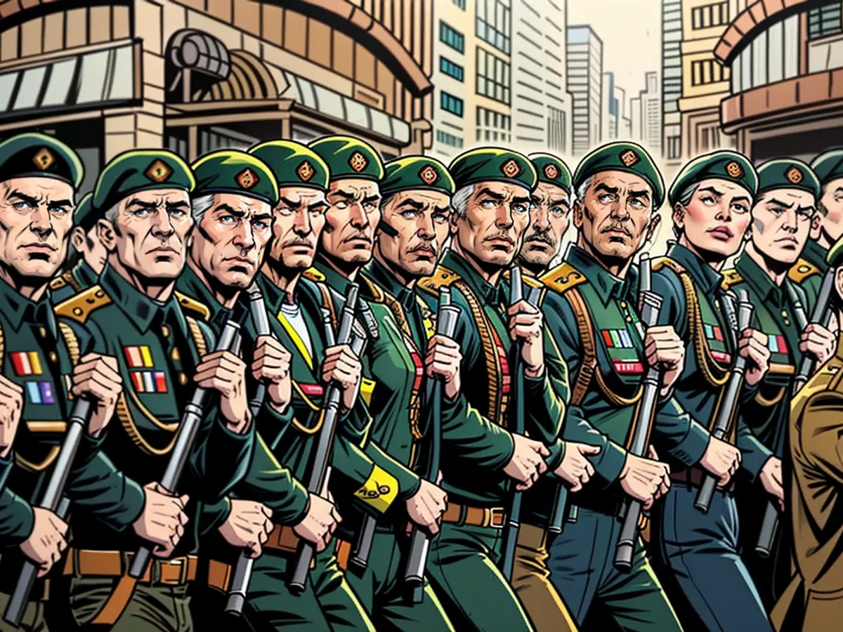 Russian combatants showcasing their military prowess during the commemoration parade on May 9th, 2021