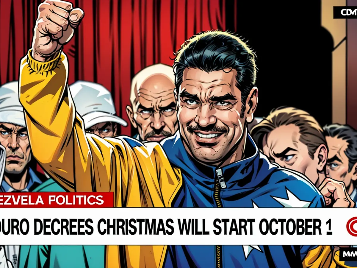 In Venezuela, President Nicolas Maduro announces early commencement of Christmas celebrations in October, coinciding with the country's intensified suppression of political dissidence. This decision comes as numerous Venezuelans appear to spend the holiday season in detention due to the government's measures aimed at quelling political upheaval.